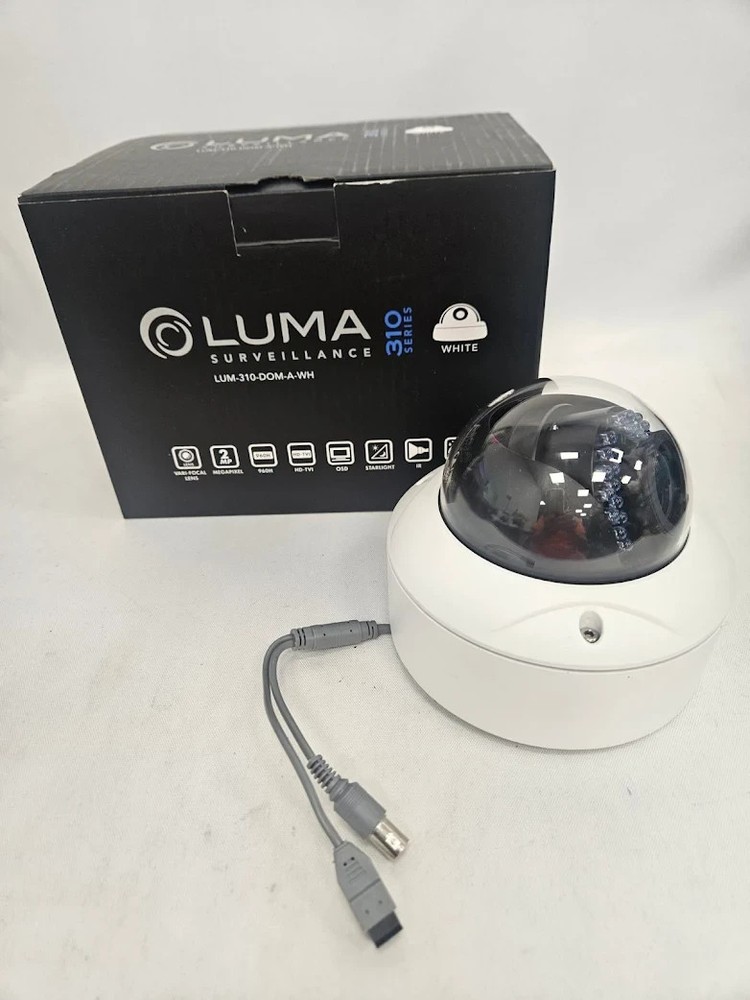 ***GREAT*** LUMA LUM-310-DOM-A-WH ANALOG DOME SECURITY CAMERA WHITE!!!