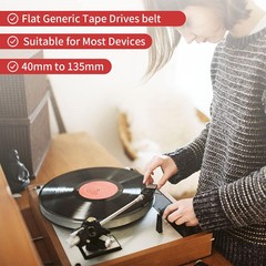 Mechanical Flat Drive Belts 50PCs 2MM Width for Cassette Player Recorder