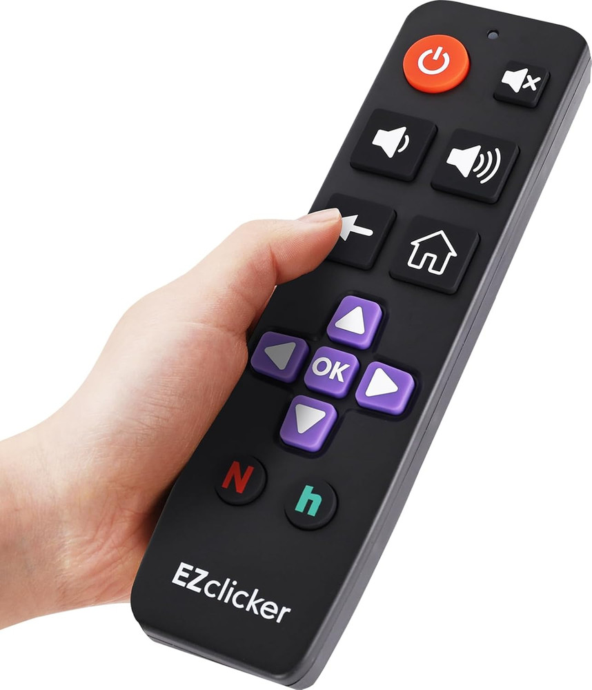 Roku TV Remote Big Button TV Remote Control for All Roku ONLY Simple and Easy