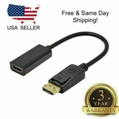 LOT Display Port to HDMI Male Female Adapter Converter DisplayPort DP to HDMI
