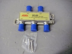 ASKA SSP-4DS 4-Way Splitter 900-2050 MHz All Ports Power Pass Diode Steered