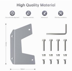 XLTTYWL Starlink Mini Flat Mount for RV Roof Wood Metal Plastic Vehicle Rails