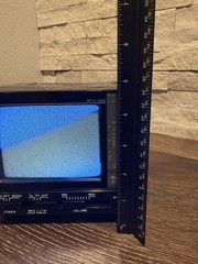 Vintage D&S RTV-002 4.5″ B/W Mini TV & AM/FM Radio Retro 1991 Prop Tested Works!
