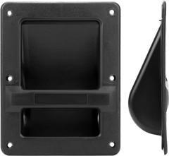 4 Pack Recessed Plastic Speaker Cabinet Handles 6.38×8.5×2 Inch Black For Cases!