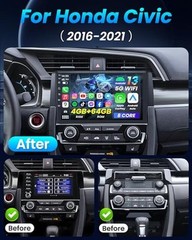 [8Core 4GB RAM 64GB ROM] Car Radio for Honda Civic 9 Inch 8 Core 4G RAM 64G ROM