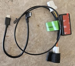 Dongar Dash Cam Power Adapter (5-Pin Type A) for Select Toyota/Lexus black
