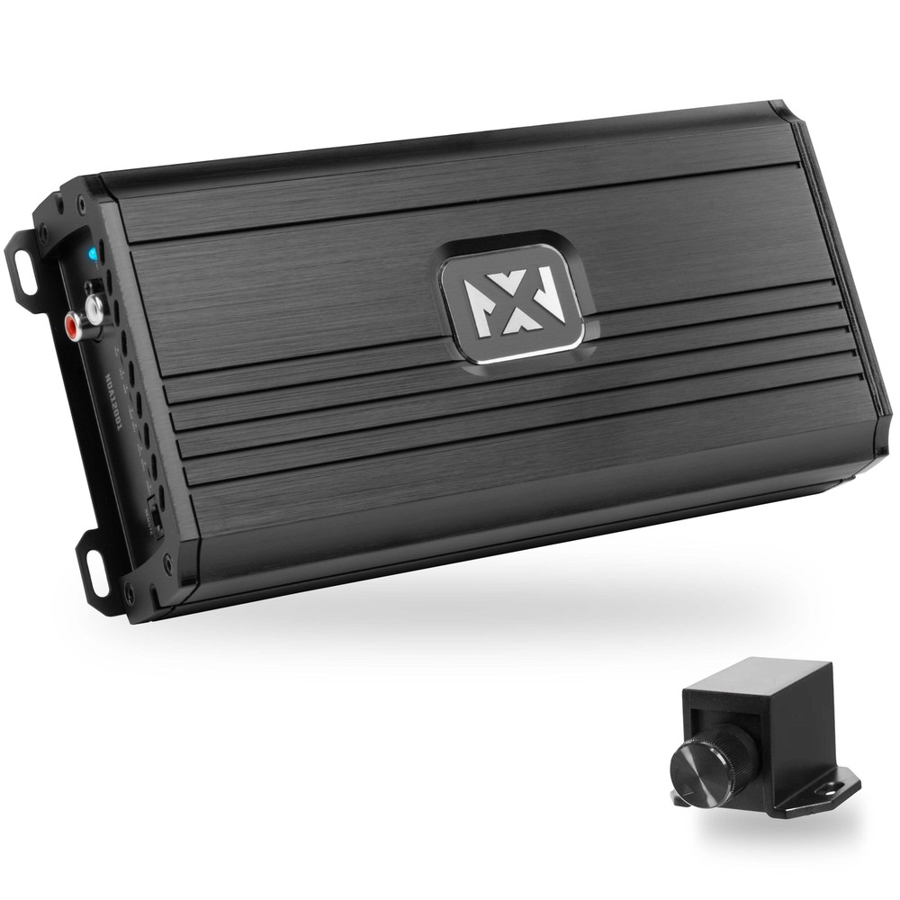 NDA12001 1200W RMS N-Series Class-D Monoblock Amplifier with Remote Bass Knob
