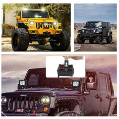 4x 4″ inch 18W Flood Led Work Light Fog Reverse Cube Pods Offroad SUV ATV UTE