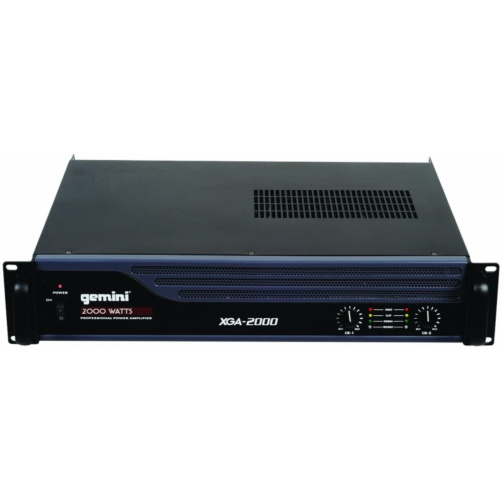 Gemini Pro Audio Equipment Mountable 2000W Watt Amplifiers for DJs PA Systems