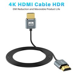 Ultra Thin 1FT Flexible HDMI Cable 2-Pack – 4K@60Hz High-Speed Connection