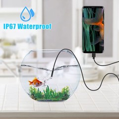 6LED HD Snake Endoscope Borescope Inspection Camera for USB Type C Android PC