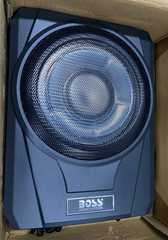 Boss 10in Low Profile Amplified Subwoofer, Bass Boost, 1000w Max BASS10 Black