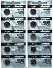 ENERGIZER 390/389 SR1130SW WATCH BATTERIES E390 389 NEW SEALED Authorize Seller