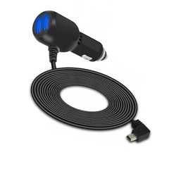 Compact USB Dash Cam Car Charger Cable Power Cord Supply for Camera GPS