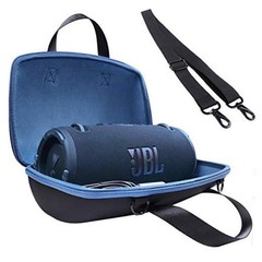 Hard Carrying Case Replacement for JBL Xtreme 3 / Black Case + Inside Blue