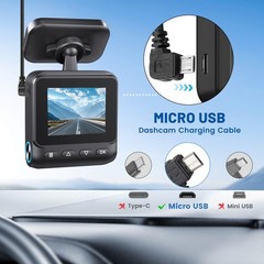 EWAY Dash Cam Mircro USB Power Cord 16.5ft, 2.0 A to Micro-B 16.5 feet