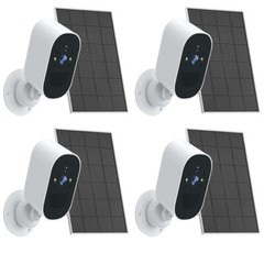 4Pack WiFi HD 1080P Surveillance IP Camera Wireless Solar Camera Home Security