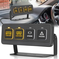 4/6/8 Gang Wireless Switch Panel Circuit Control Box LED Light Bar Truck Offroad