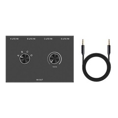 4 Way 3.5mm Jack Audio Switcher Stereo Bi-Directional 4 in 1 out / 4 in 1 out