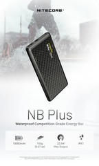 Nitecore NB Plus Power Bank Charge Indicator Light Waterproof Lightweight Carbon