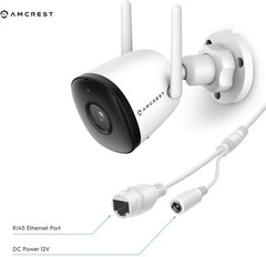 Amcrest Smart Home Wifi 4MP Outdoor Security Camera Wireless System w/ Mic –