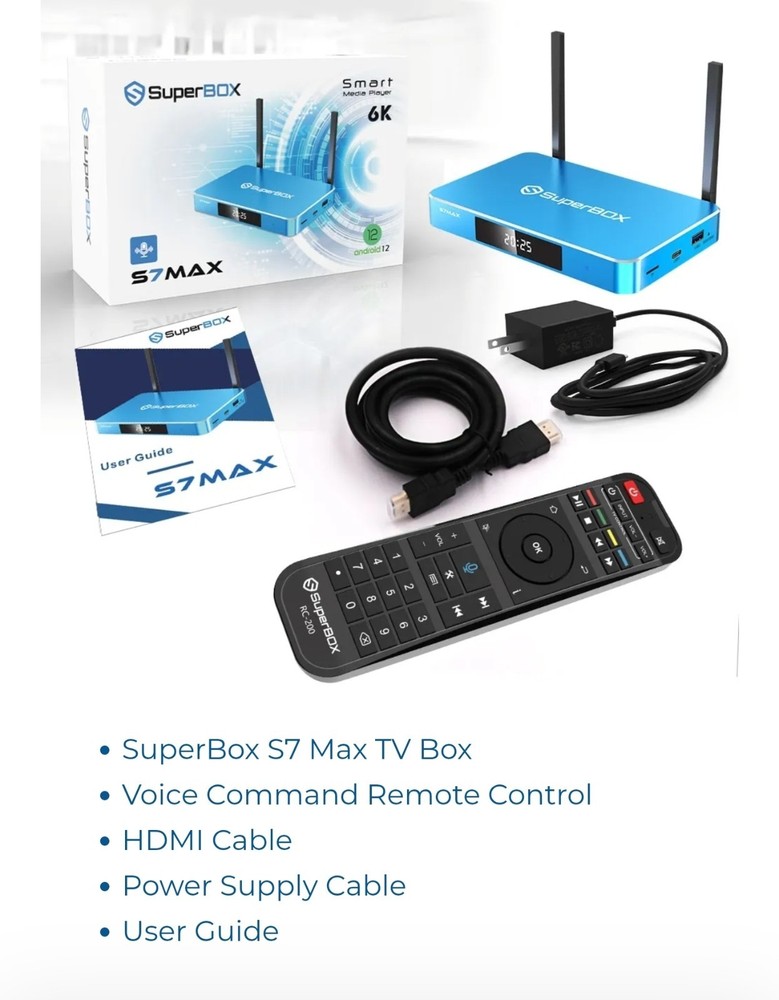 New 2026 SUPERBOX S7 Max – Lifetime Access-Authorized Seller – Fast Free Ship