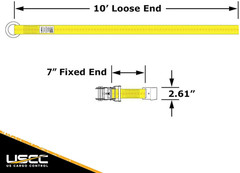 Heavy-Duty Lasso Tie Down Straps for Car Hauler – 4-Pack, 12,000 LBS Strength