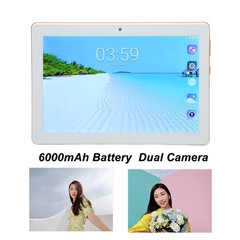 .›(Gold)8 Inch Tablet 6GB RAM 128GB ROM Dual SIM 4G LTE FHD Screen Dual