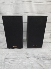 Klipsch Reference R-41M Bookshelf Home Speakers, Black Textured Wood Grain Vinyl