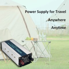 1200W Pure Sine Wave Inverter Power Converter 12V to 120V Truck Camp Car RV Home