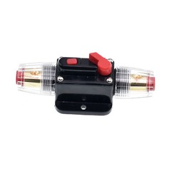 1pc Reset Inline Fuse Holder DC Circuit Breaker 4 8 GA AWG 12v 50A Amp Car Audio