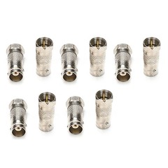 Zinc alloy+Copper BNC Female to F Type Male Adapter Durable Repalcement Parts