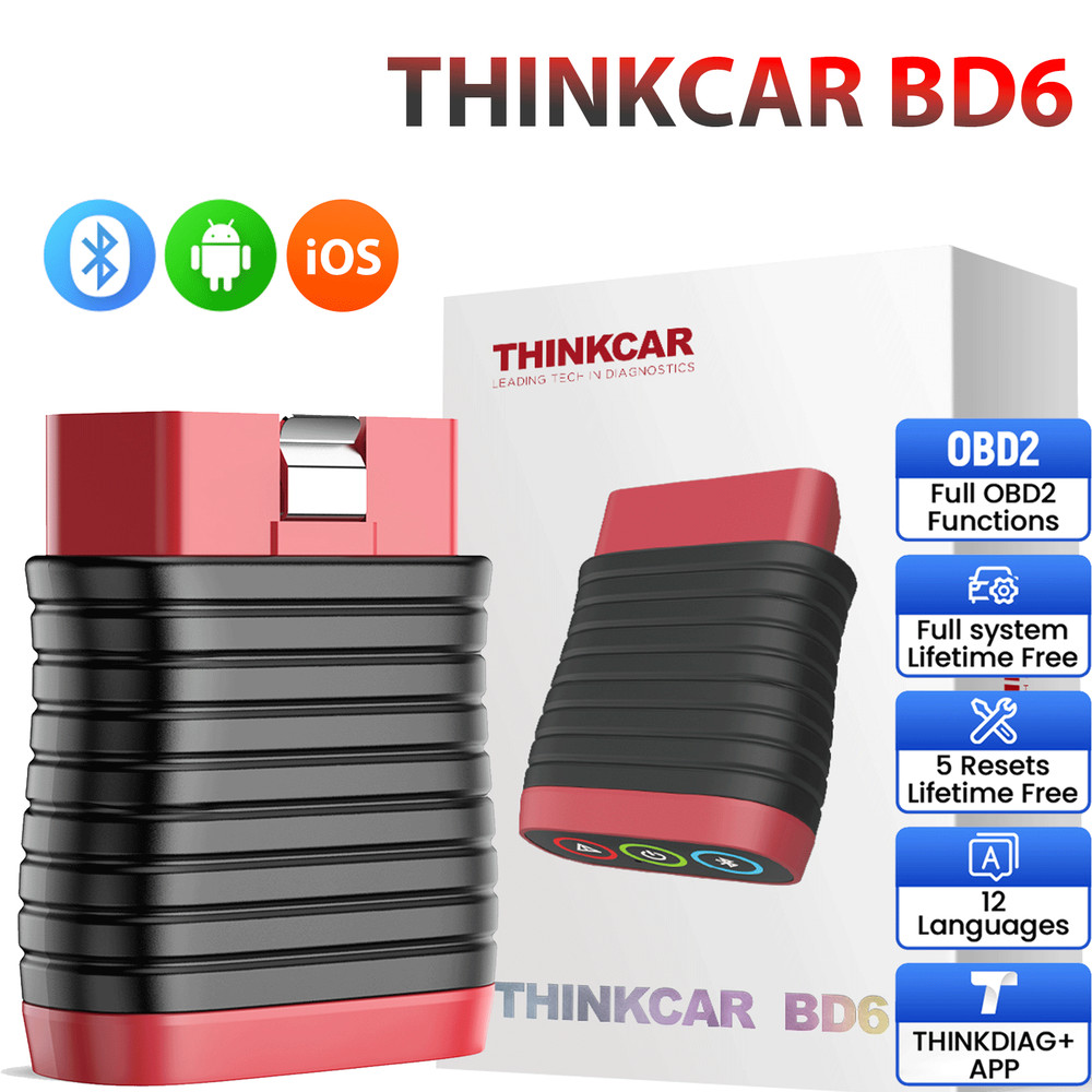 Thinkcar BD6 OBD2 Bluetooth Scanner All System Diagnostic Tool IMMO/Oil/EPB/ABS