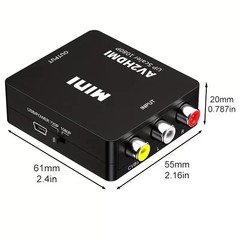 RCA AV to HDMI HD Converter Adapter Composite 3RCA CVBS Audio Video WiiNES SNES