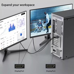 4K Display Port DP to DP Cable 60Hz 2160P 25.92Gbps HDR Audio Video Adapter PC