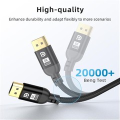 Diyanisly 8K DisplayPort Cable 20FT, DP 1.4 Cable, Support 32.4Gbps 8K60Hz 4K…