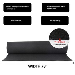 Wear Resisting Speaker Box Carpet Liner for Car Stereo DJ BOX Wrap Upholstery