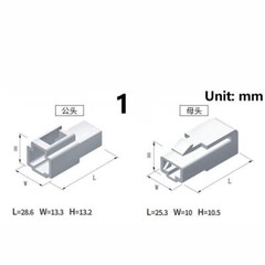 Car 6.3mm Pin Plug Electrical Wiring Multi-Connector Terminals 1/2/3/4/6/8 Way