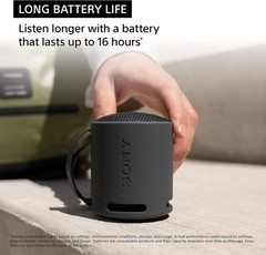 Sony SRS-XB100 Wireless Bluetooth Portable Compact Travel Speaker BLACK, NEW