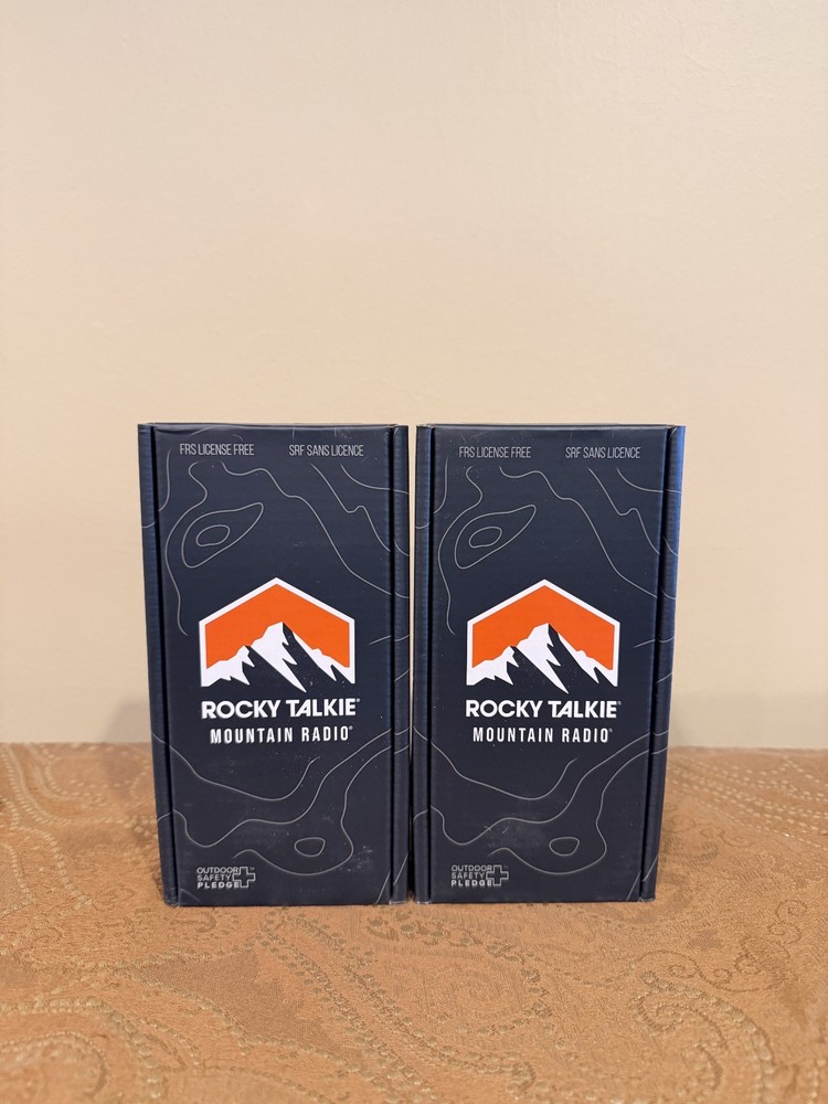 Brand New Rocky Talkie Mountain Radio 2 Pack Unopened In Hand