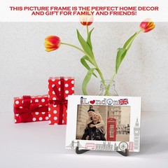 Qiwog London Photo Frame – Tourist Attractions 5.7 x 8 inches, Rustic