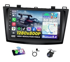 Car Radio for Mazda 3 2010-2013: 4+64G Android 13 4CORD 4GB RAM+64GB ROM