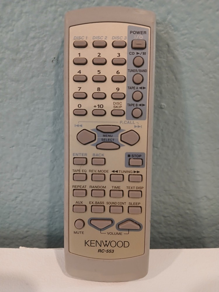 Genuine Kenwood RC-553 Audio System Remote Control OEM Factory Original Tested