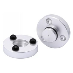 4x 46mm Aluminum Alloy Speaker Spike Pad Damping Steel Ceramics Ball Stand Feet