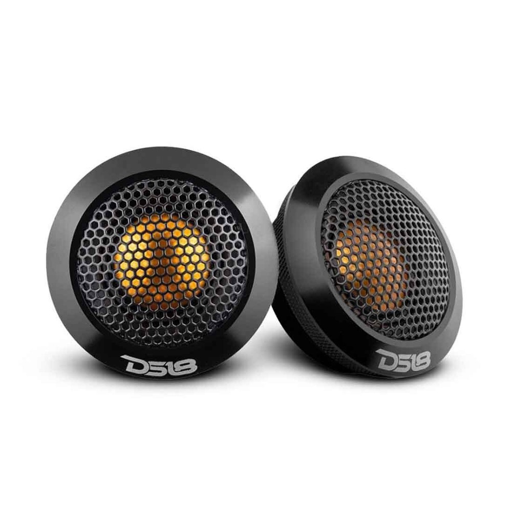 DS18 DTX 2.2″ 60W Peak 4-Ohms Car Audio Titanium Dome Tweeter w/ Aluminum Body