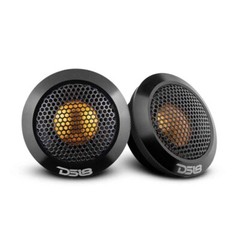 DS18 DTX 2.2″ 60W Peak 4-Ohms Car Audio Titanium Dome Tweeter w/ Aluminum Body