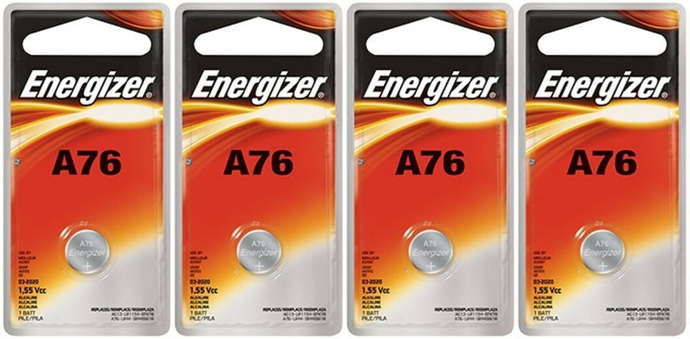 4 NEW LR44 ENERGIZER A76 L1154 AG13 357 SR44 303 BATTERIES