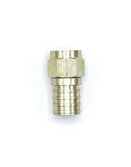 Crimp Connector for RG6 Cable – O-Ring & Gel for Weather Proof Seal – 10 Pack