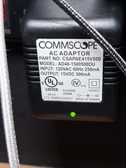Commscope AC Adapter Power Supply Model: AD48-1500500DU CSAPAE415V500 15V 500ma
