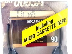 Vintage Sony MDR-005SA Walkman Stereo Headphones NOS Sealed w/ Cassette